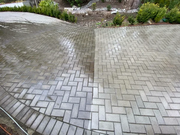 pressure washing before and after 